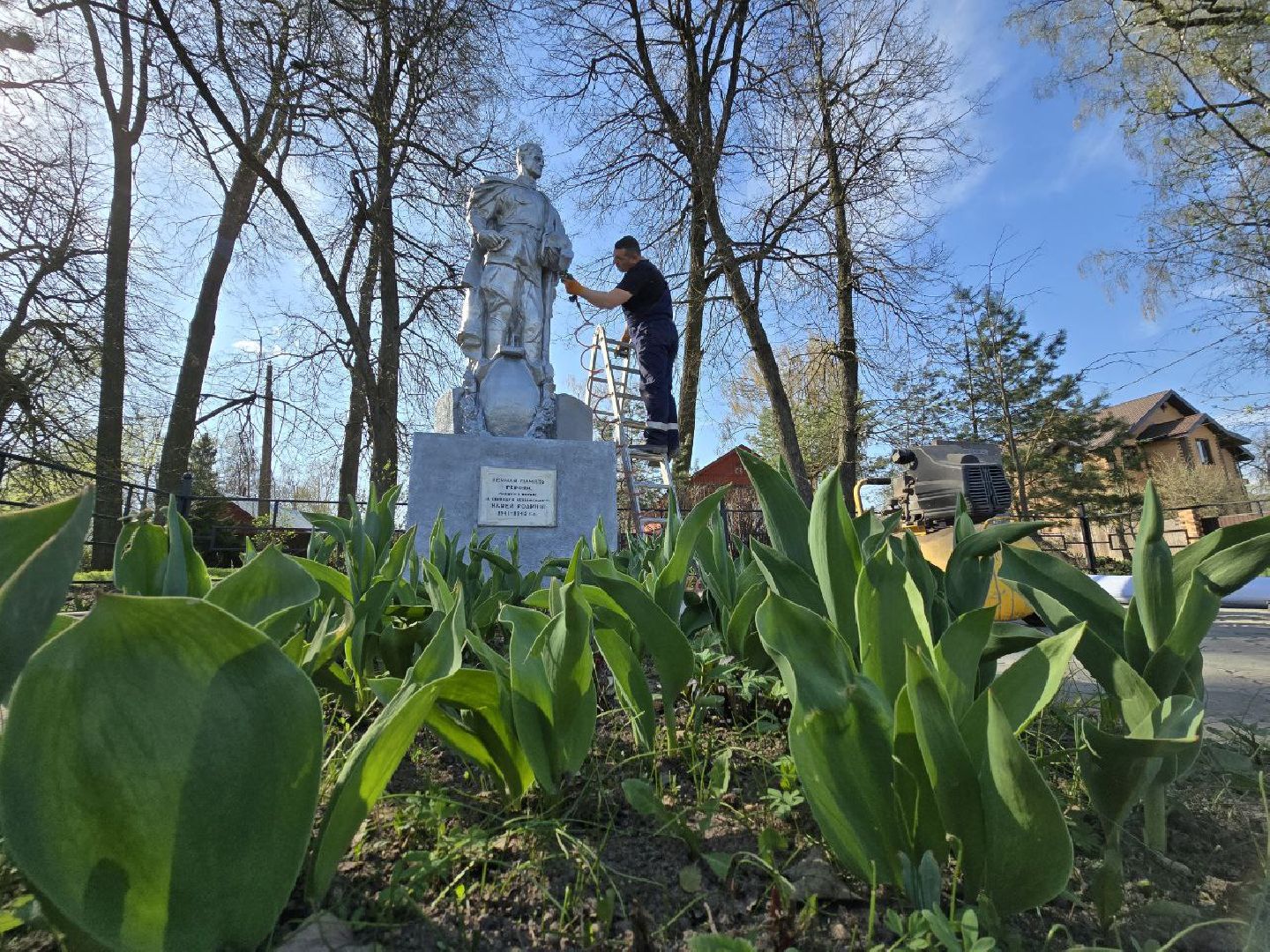 можайск, можайский муниципальный округ, памятник, благоустройство, 9 мая, день победы, 80-летие великой победы,