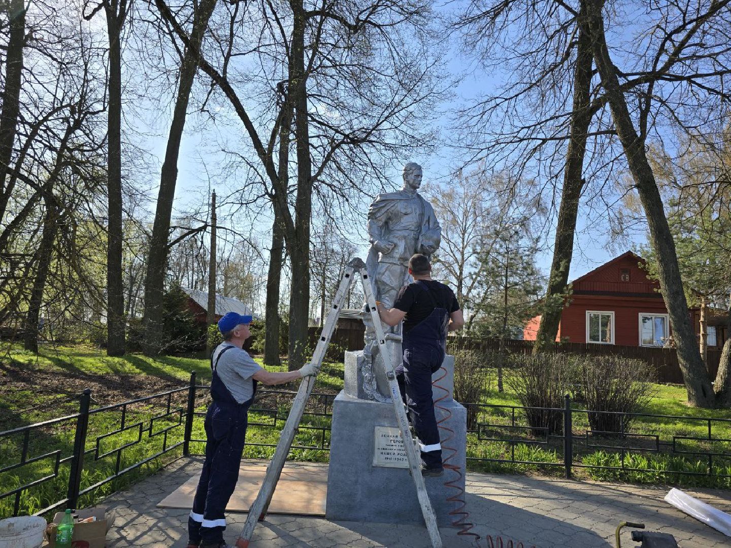 можайск, можайский муниципальный округ, памятник, благоустройство, 9 мая, день победы, 80-летие великой победы,