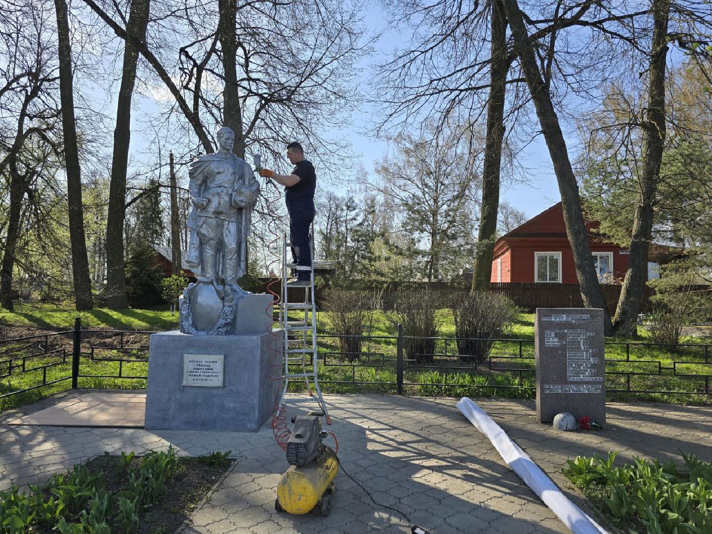 можайск, можайский муниципальный округ, памятник, благоустройство, 9 мая, день победы, 80-летие великой победы,