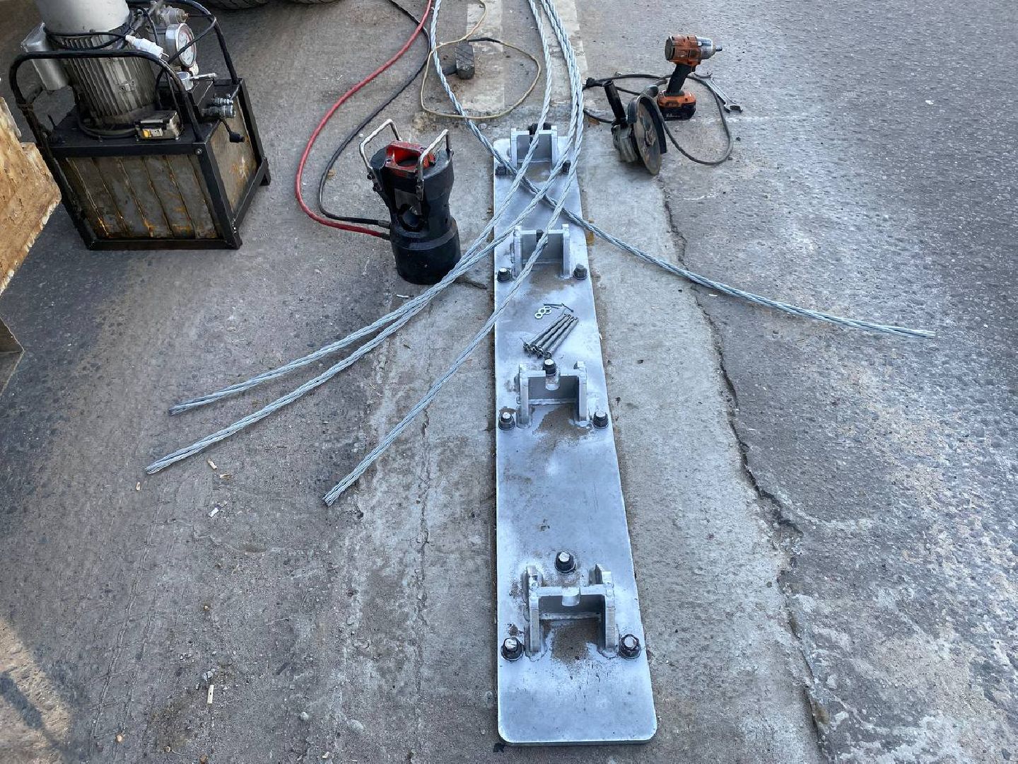 тросовое ограждение, разделительная полоса, 28км Волоколамское шоссе,