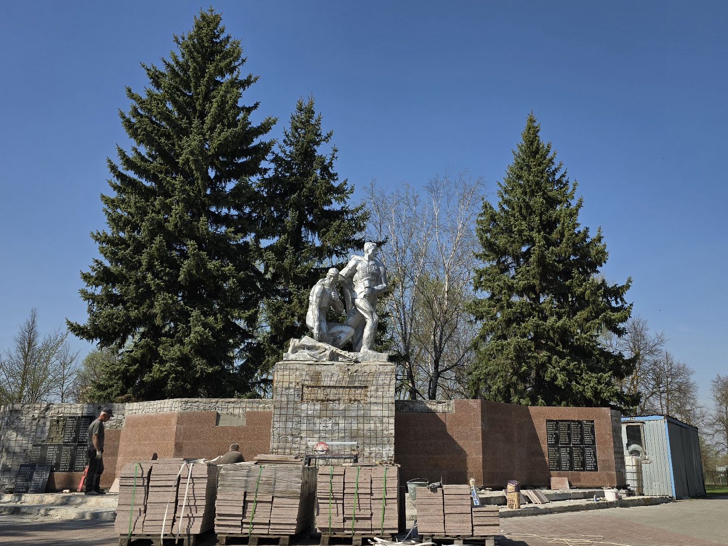 Коломна, памятник вов, мемориал, подготовка к 9 мая,