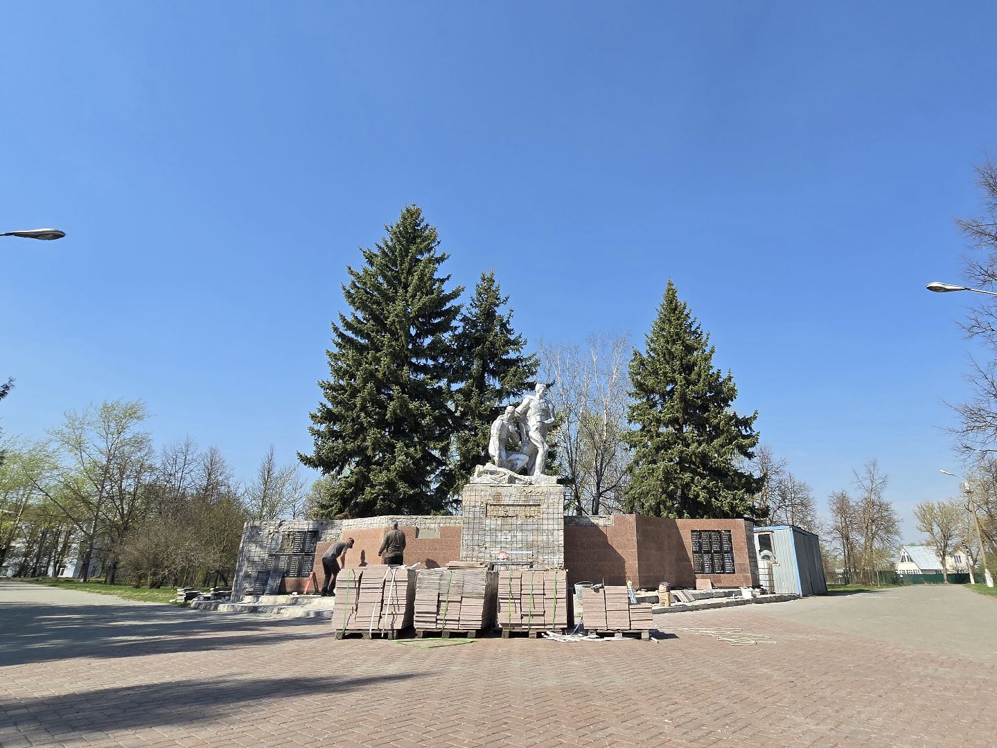 Коломна, памятник вов, мемориал, подготовка к 9 мая,