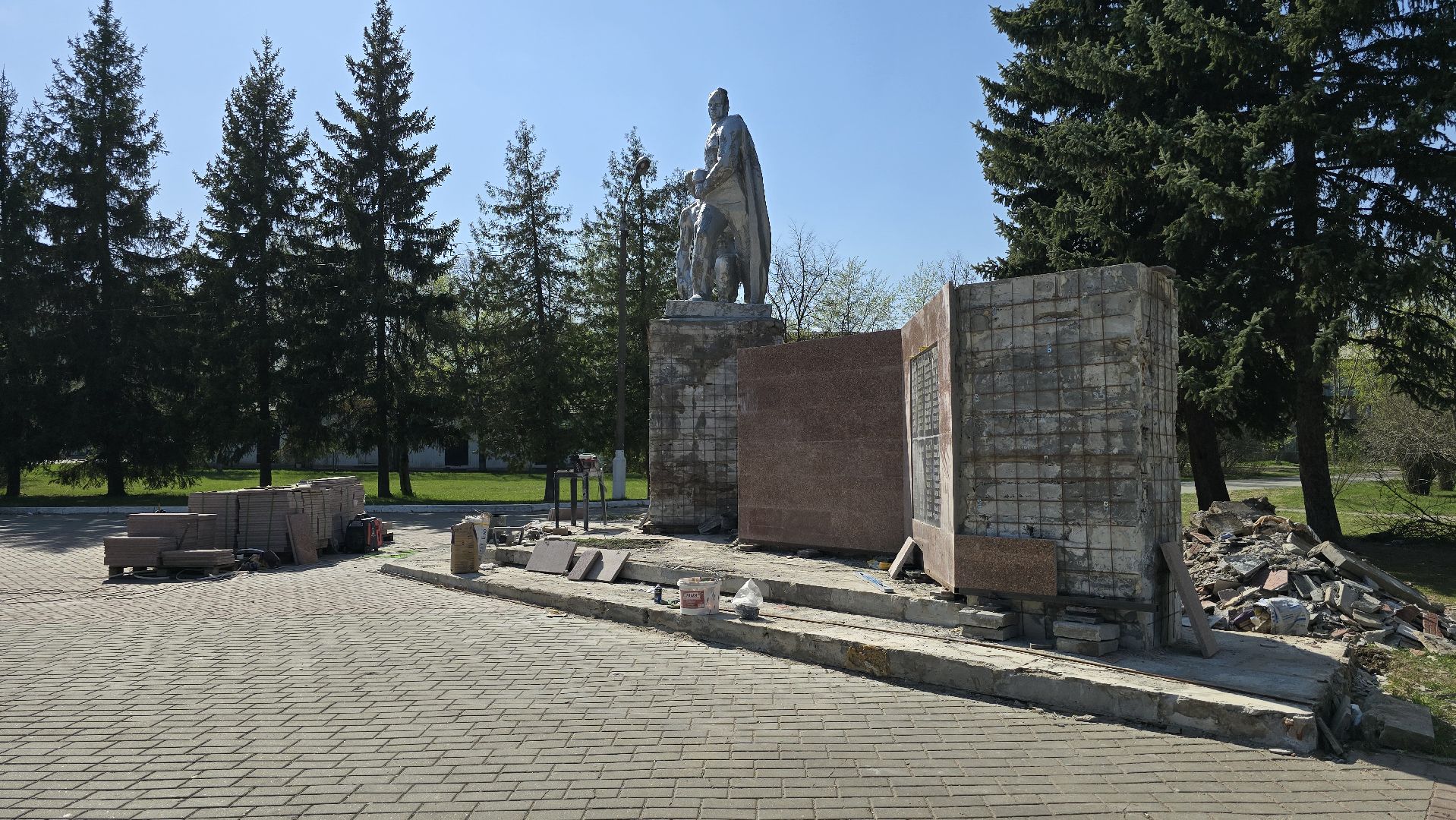 Коломна, памятник вов, мемориал, подготовка к 9 мая,