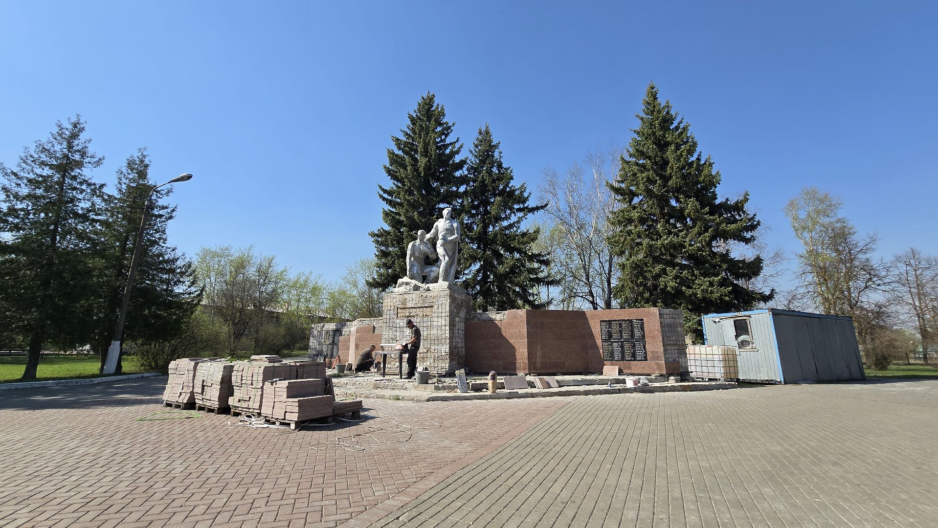 Коломна, памятник вов, мемориал, подготовка к 9 мая,