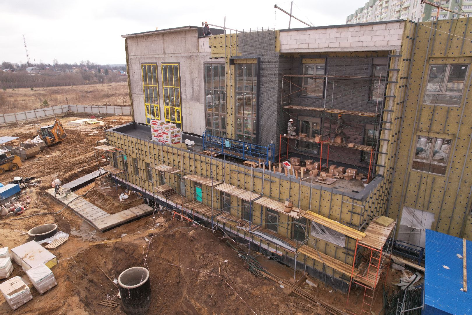 видео с коптера, детский сад в домодедове,