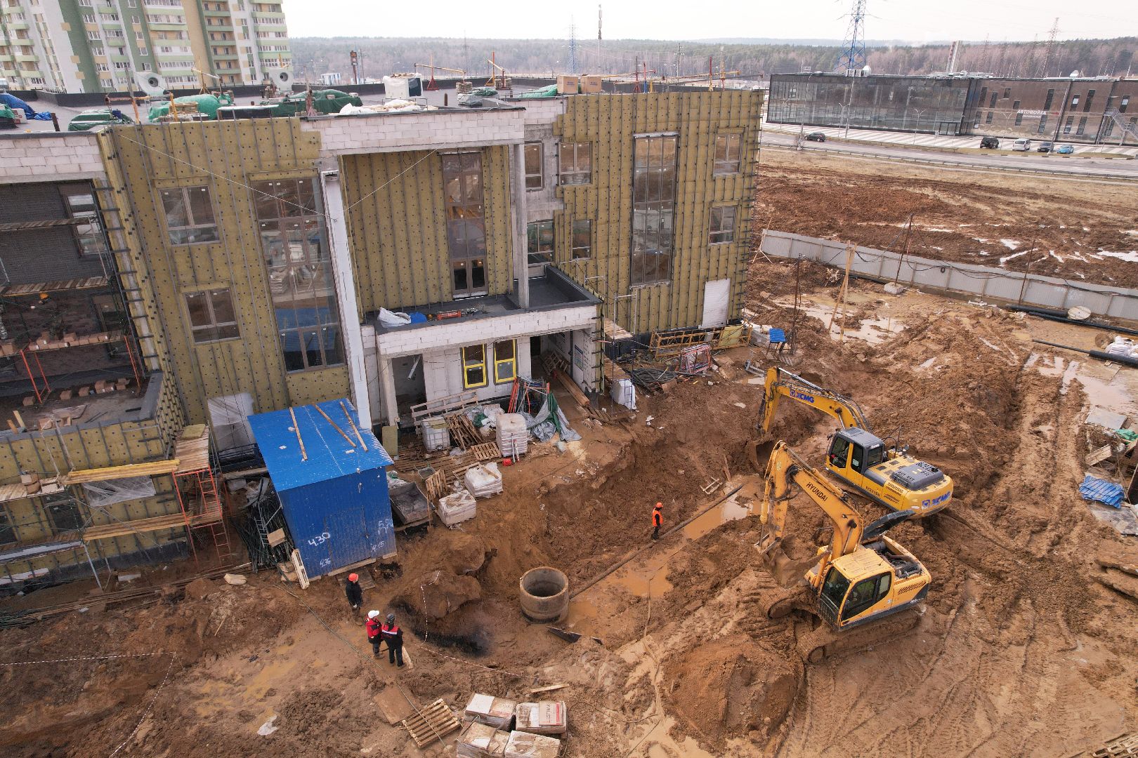 видео с коптера, детский сад в домодедове,