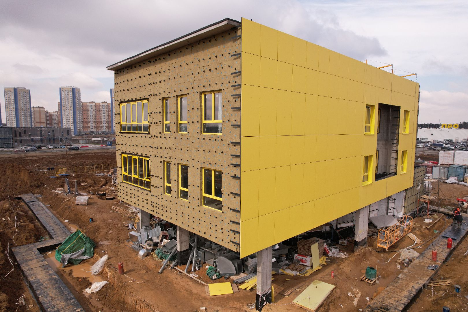 видео с коптера, детский сад в домодедове,