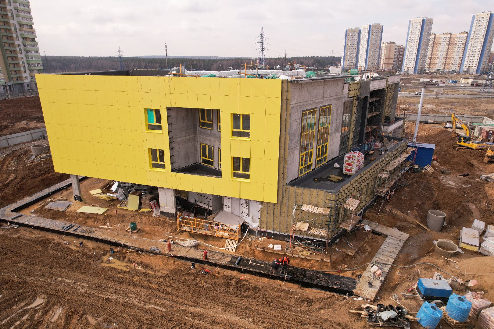 видео с коптера, детский сад в домодедове,