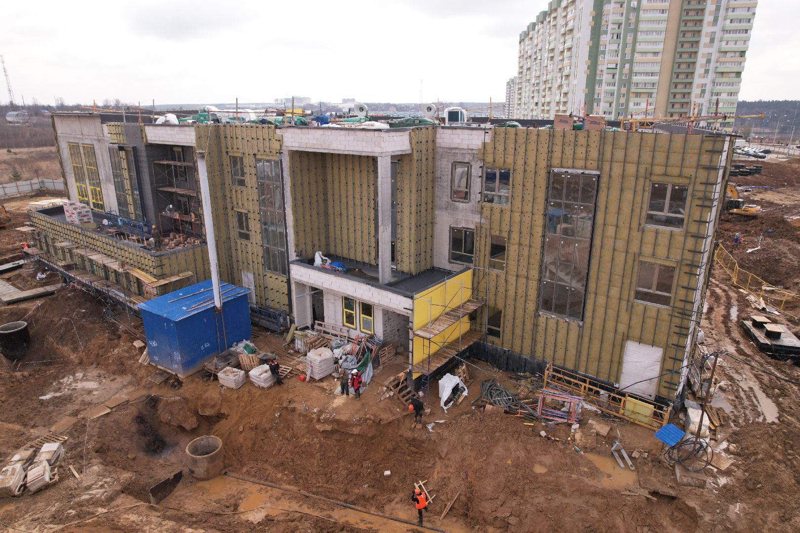 видео с коптера, детский сад в домодедове,