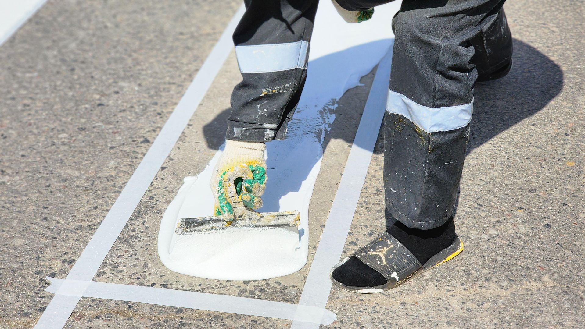 руза, новая разметка, дорожные работы, пешеходный переход, благоустройство,