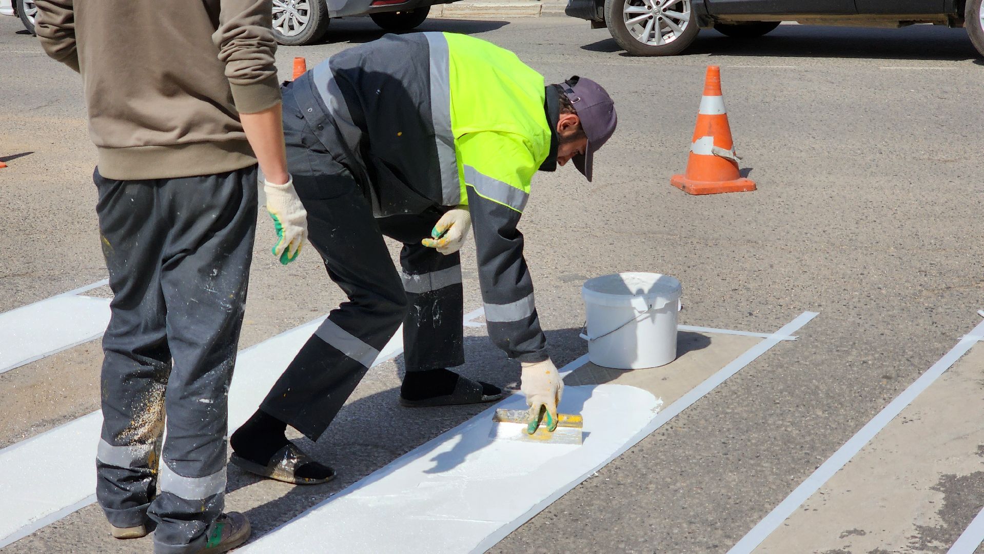 руза, новая разметка, дорожные работы, пешеходный переход, благоустройство,