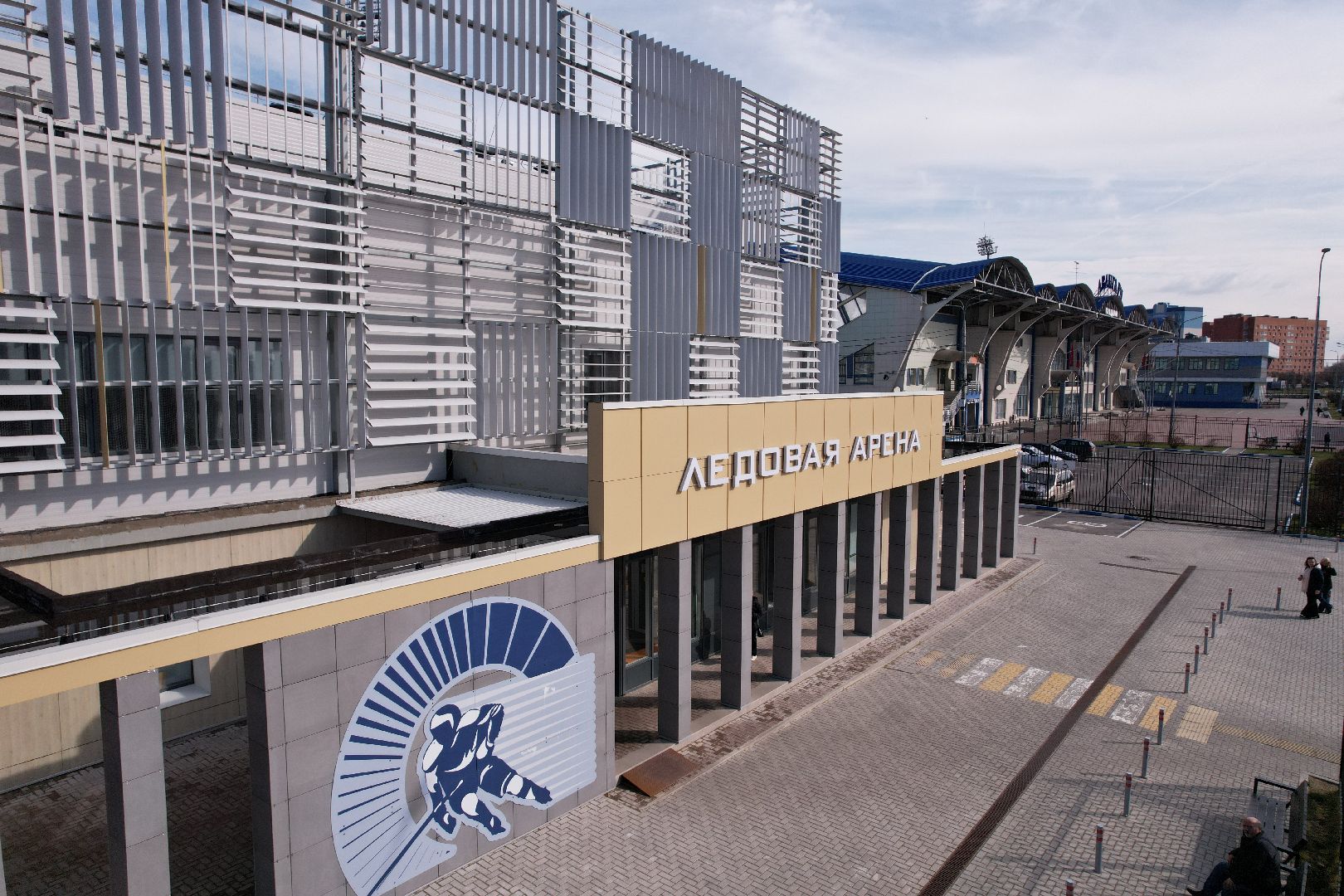 видео с коптера, стадион авангард, спорт в домодедове,