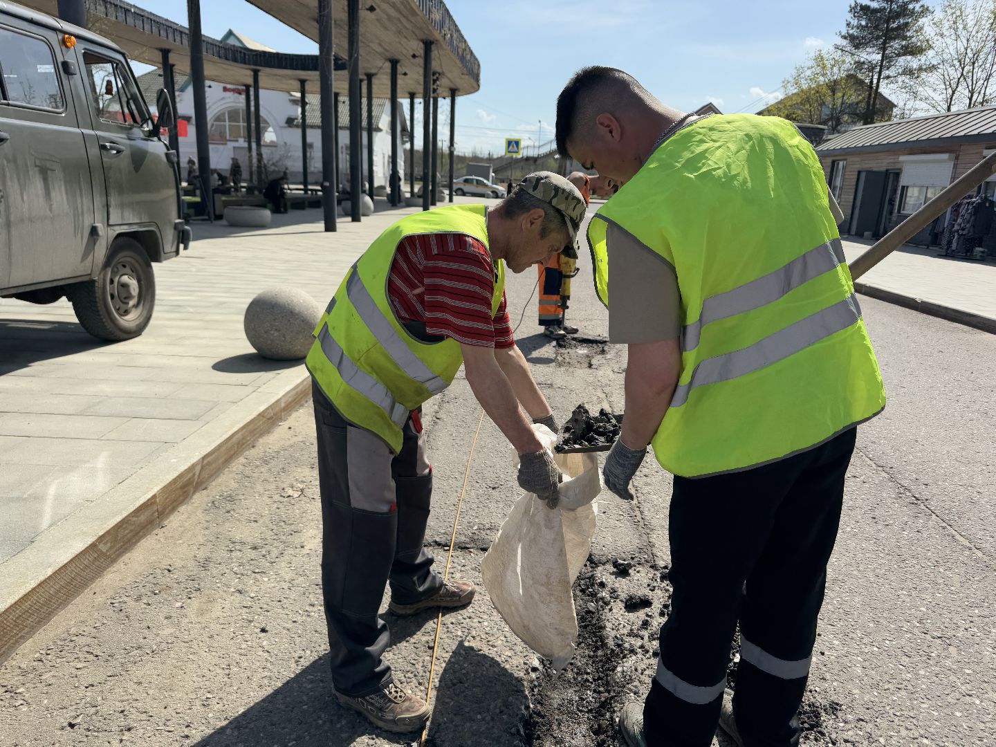 шаховская, ямочный ремонт, ямочный ремонт дорог,