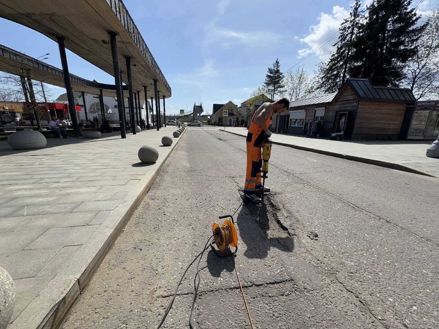 шаховская, ямочный ремонт, ямочный ремонт дорог,