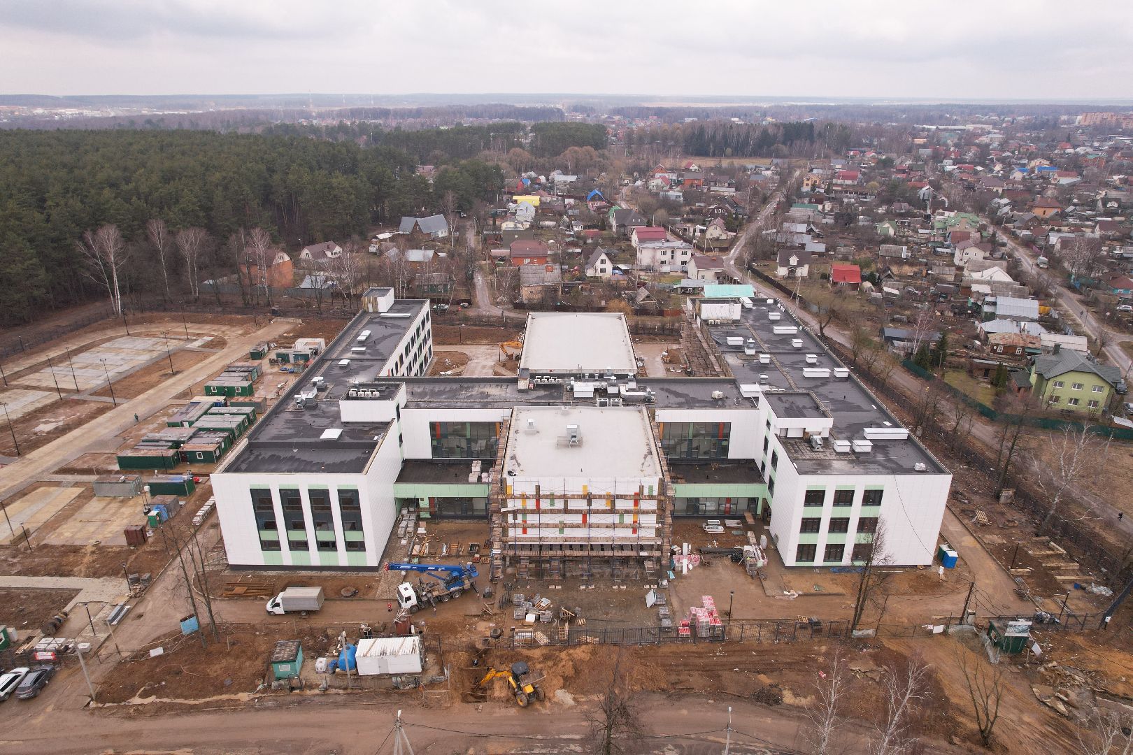 видео с коптера, барыбинская школа, образование в домодедове,