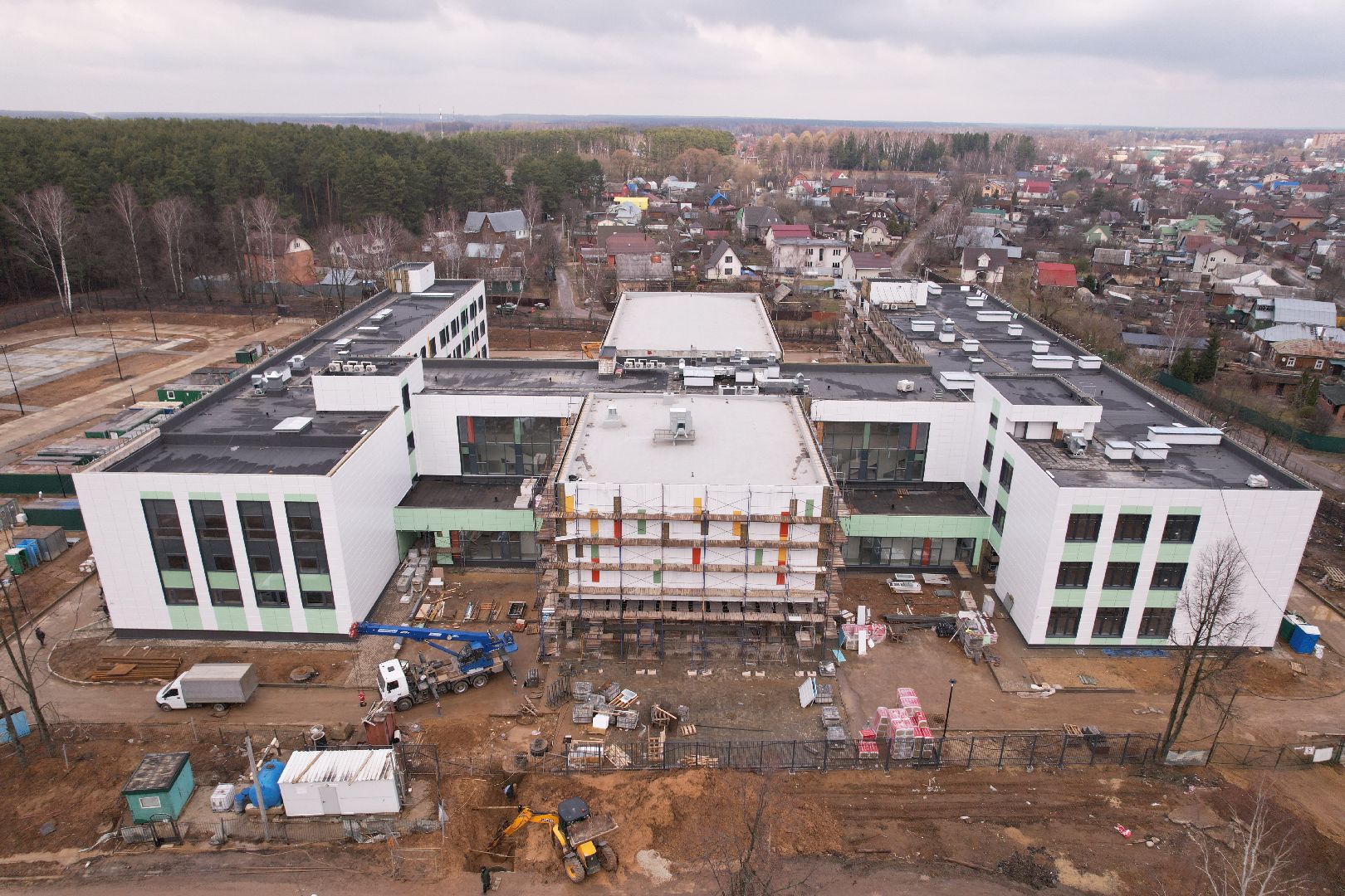 видео с коптера, барыбинская школа, образование в домодедове,