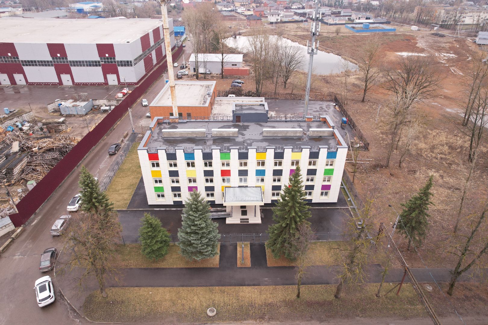 видео с коптера, школ искусств в Растуново , школа искусств домодедово,