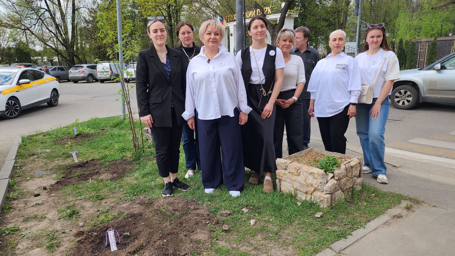 сирень победы, высадка саженцев,  глуховский парк, ногинск, богородский городской округ,