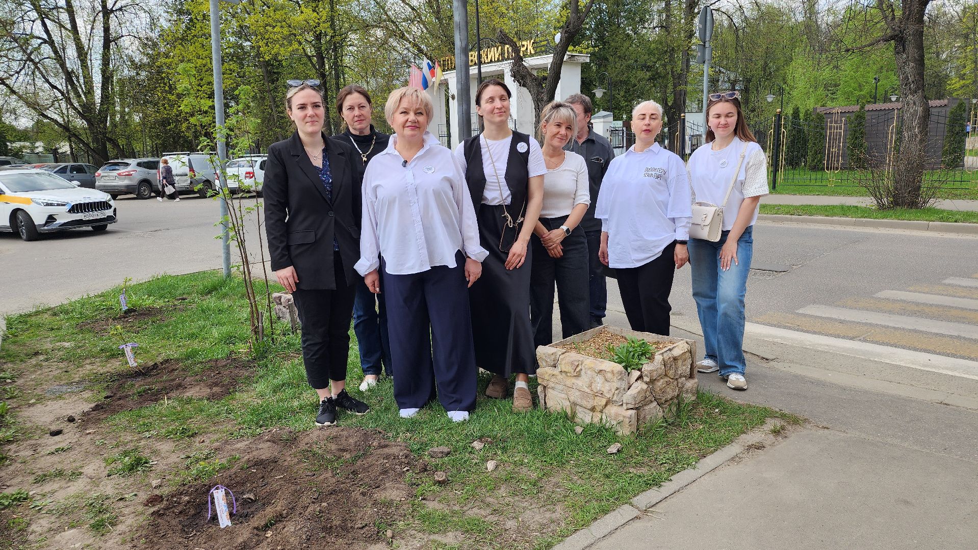 сирень победы, высадка саженцев,  глуховский парк, ногинск, богородский городской округ,