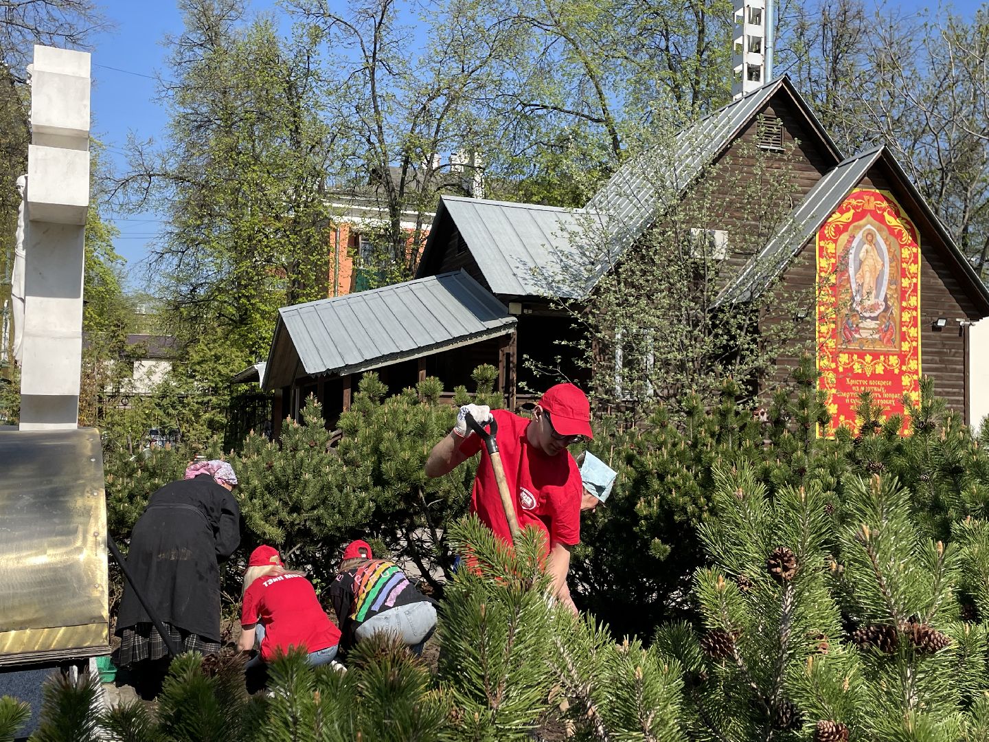 Цветы, студенты; Люберцы