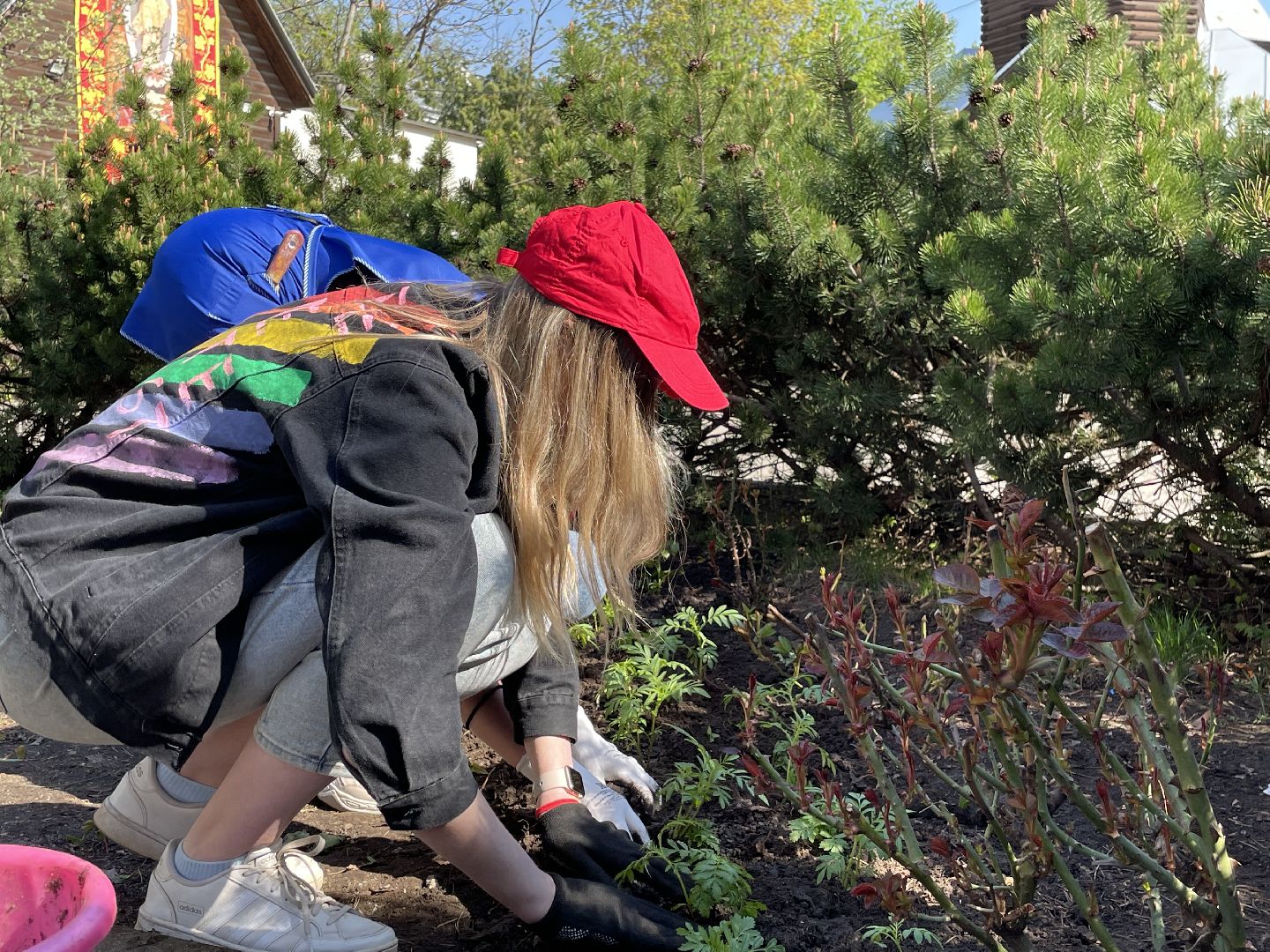 Цветы, студенты; Люберцы