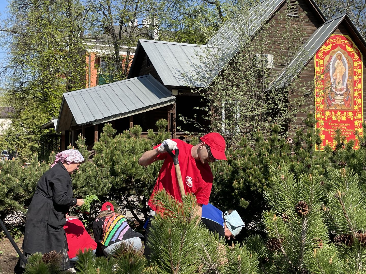 Цветы, студенты; Люберцы