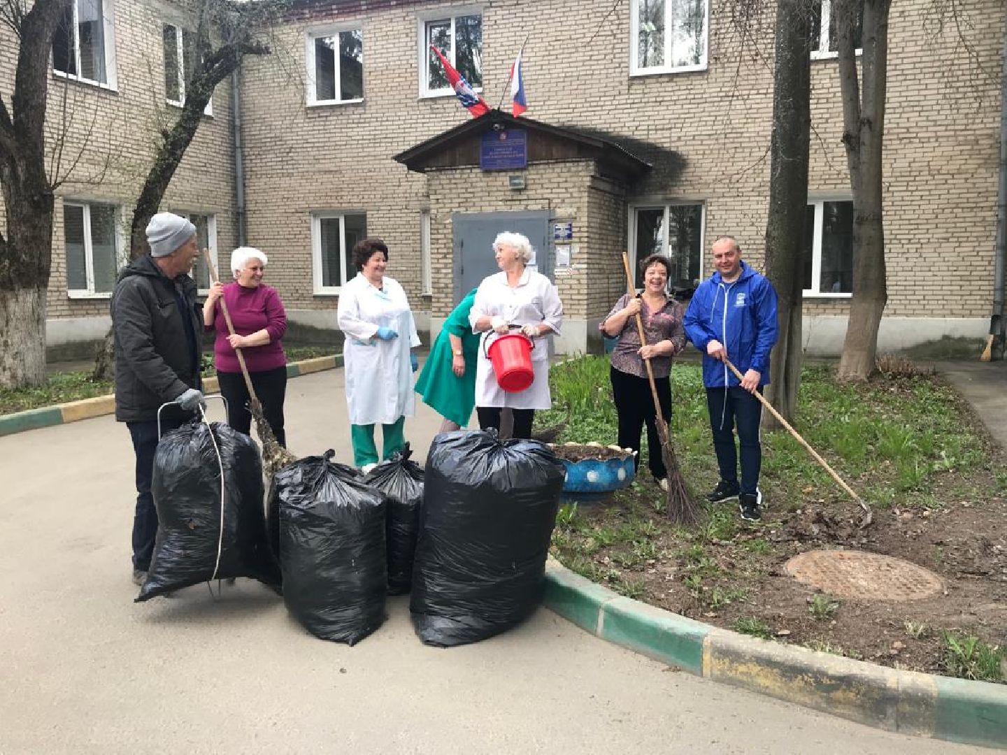 Долгопрудный, субботник, больница, Единая Россия