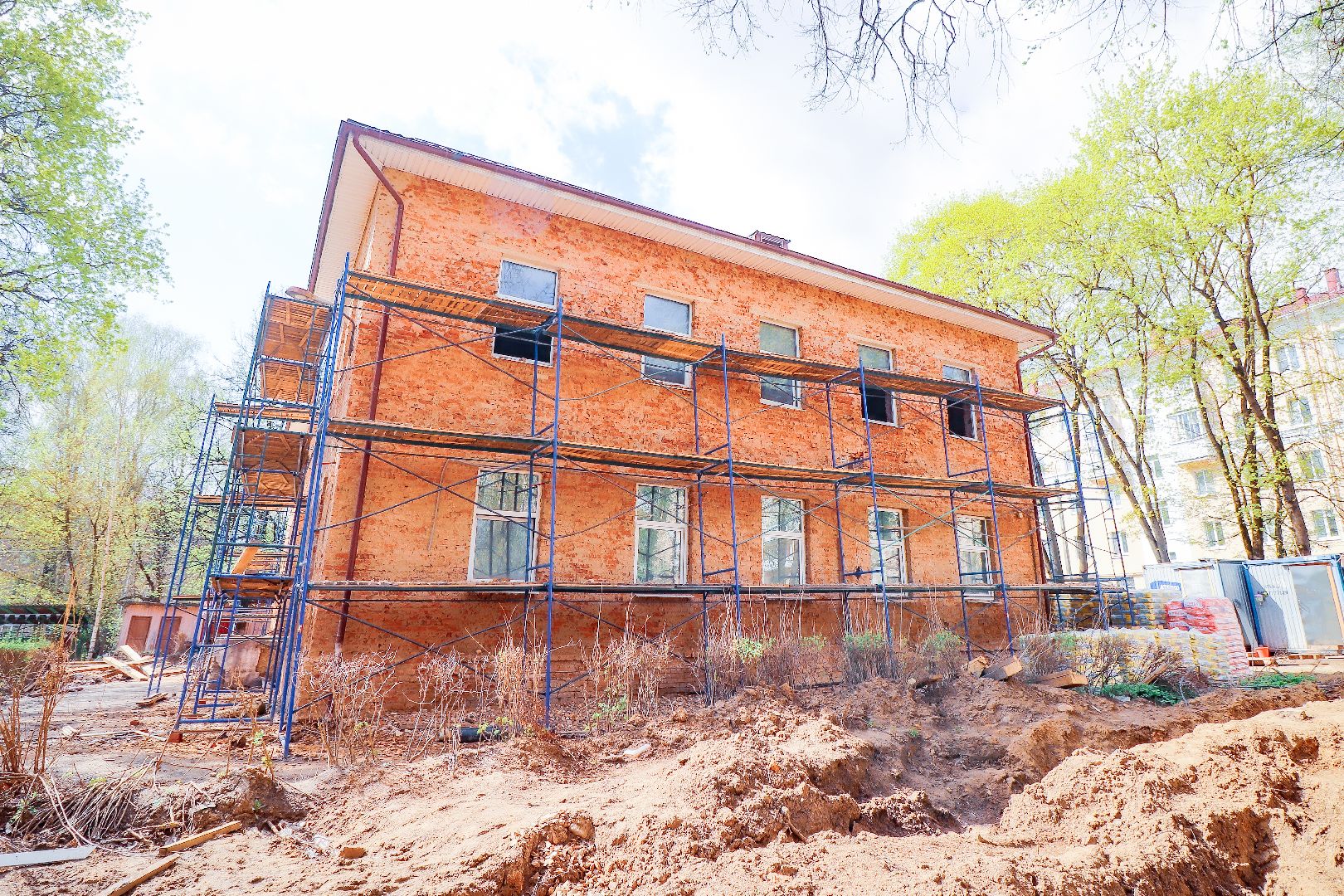 клин, строительство, ремонт детского сада, подмосковье, общество,