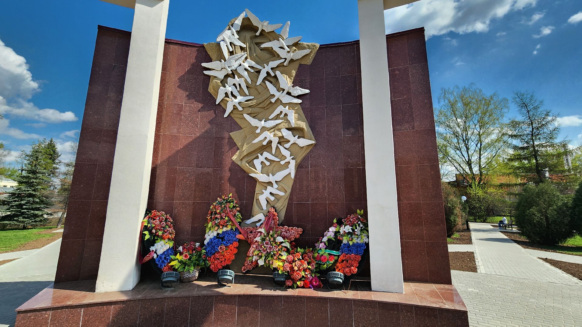 день победы, мемориал аллея памяти, щёлково,  реконструкция мемориала,