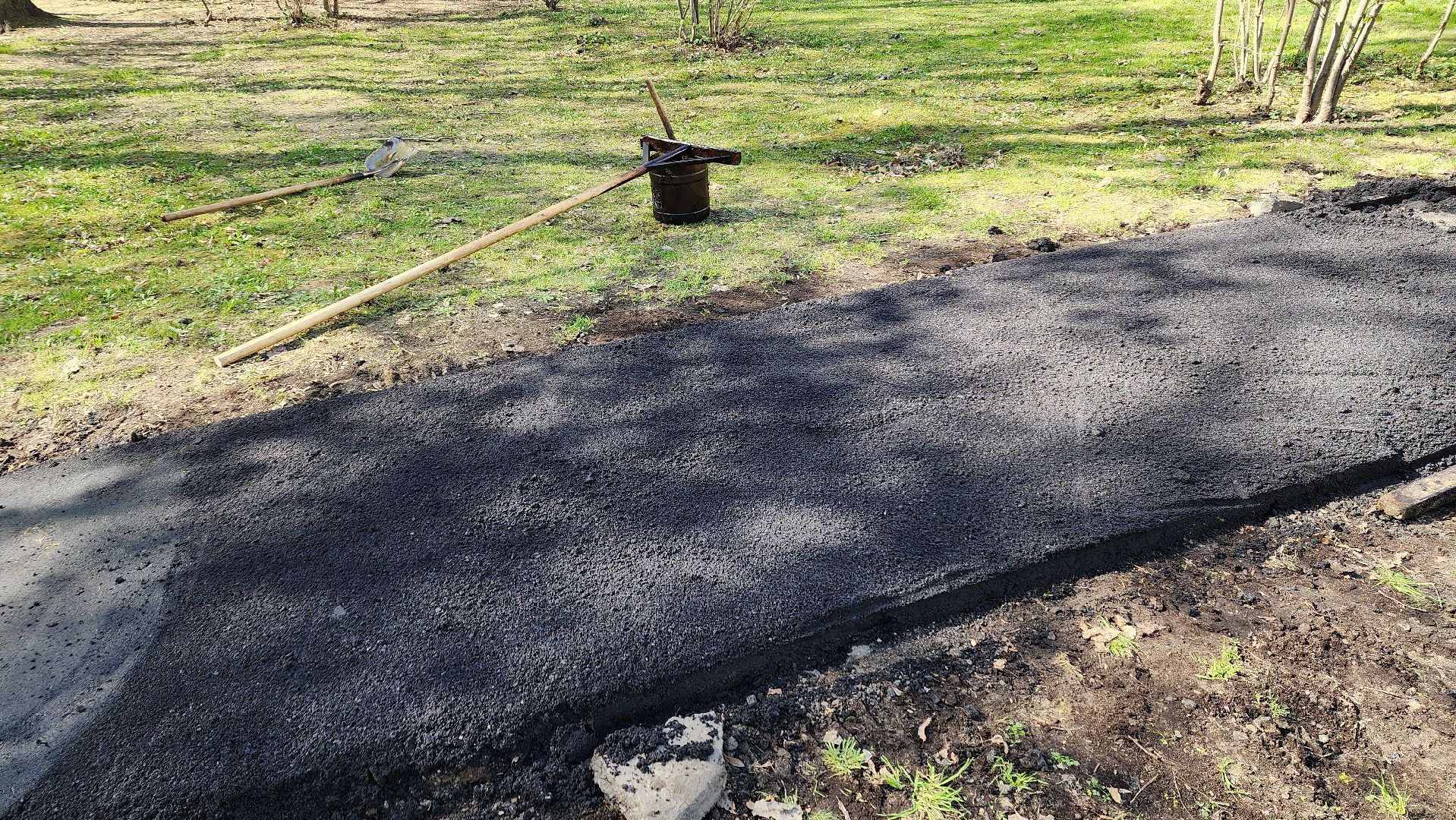 пушкино, ремонт тротуара, памятник, сквер, комунальная техника, коммунальная служба,асфальтирование,