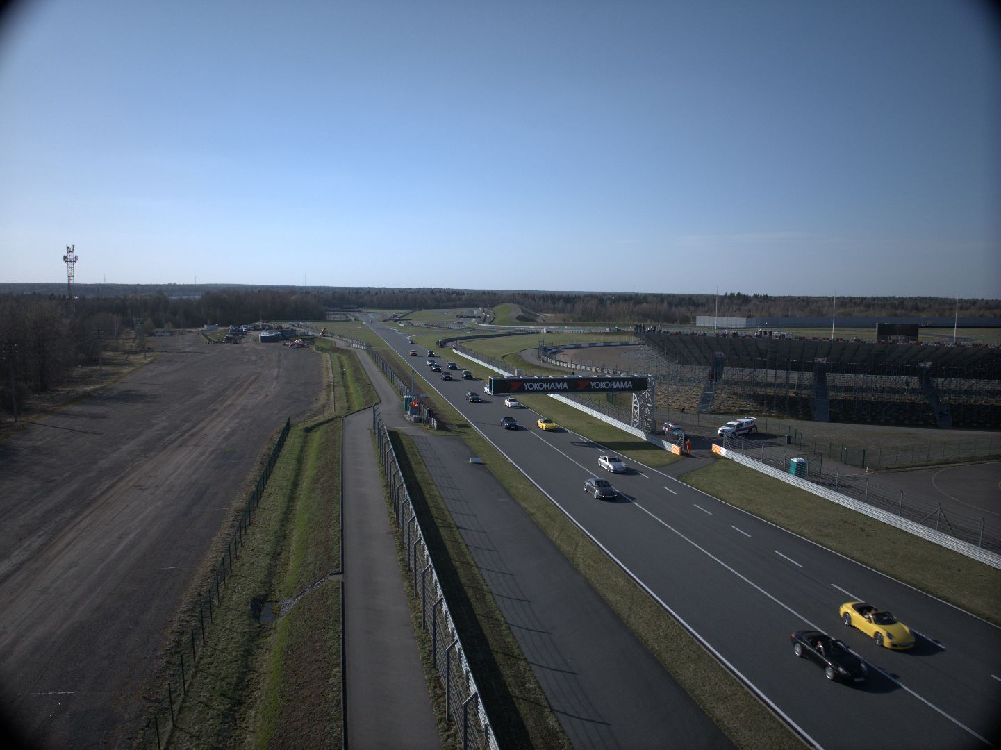 видео с коптера, супергонка GT Cup,  автодром Moscow Raceway,