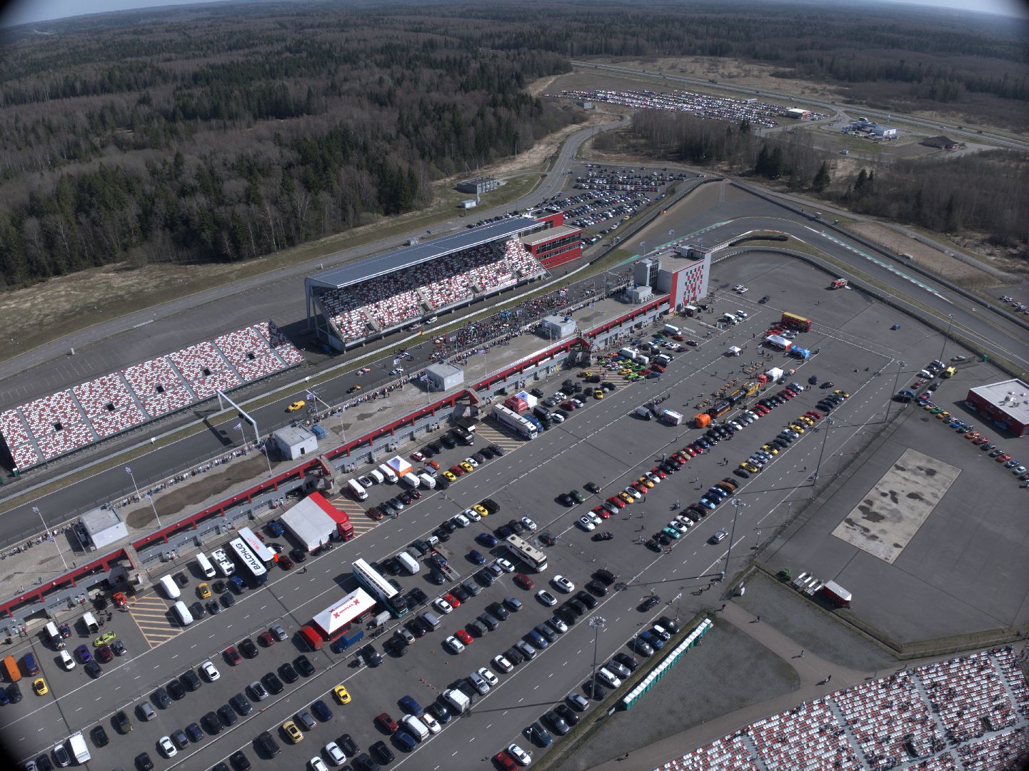 видео с коптера, супергонка GT Cup,  автодром Moscow Raceway,