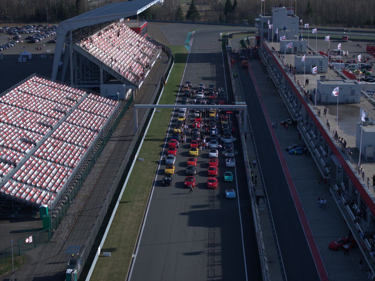 видео с коптера, супергонка GT Cup,  автодром Moscow Raceway,