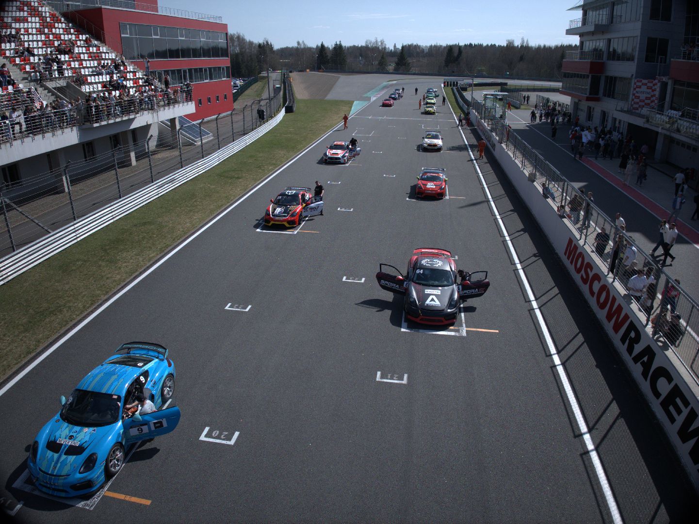 видео с коптера, супергонка GT Cup,  автодром Moscow Raceway,