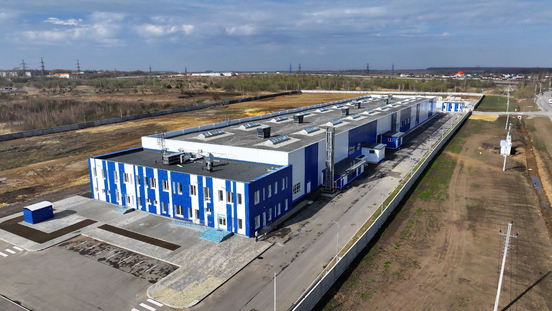 видео с коптера, кабельный завод в воскресенске, оптоволоконный завод,