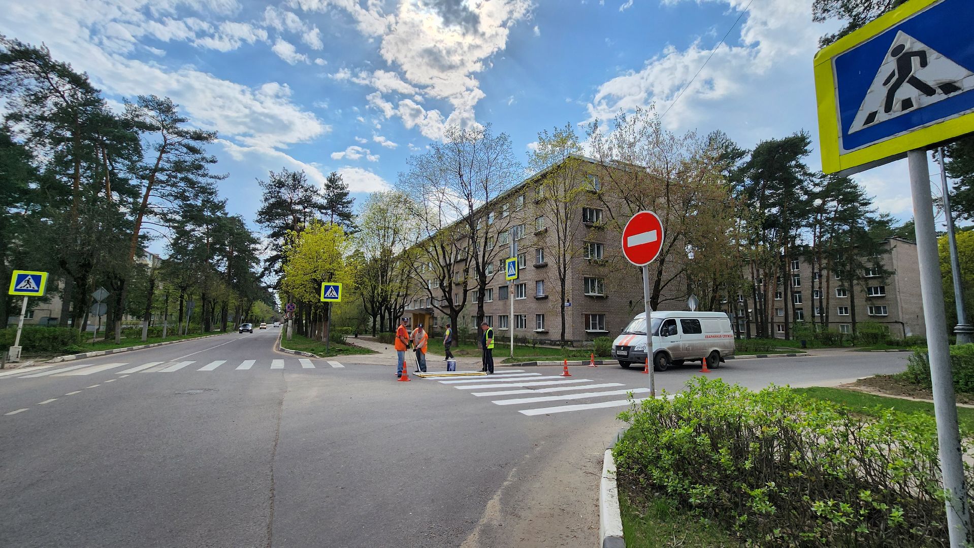 разметка дороги, пешеходный переход, протвино,