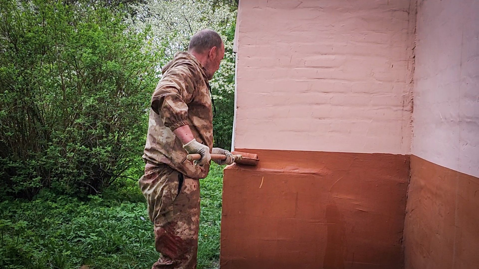 бронницы, благоустройство , покраска цоколя,