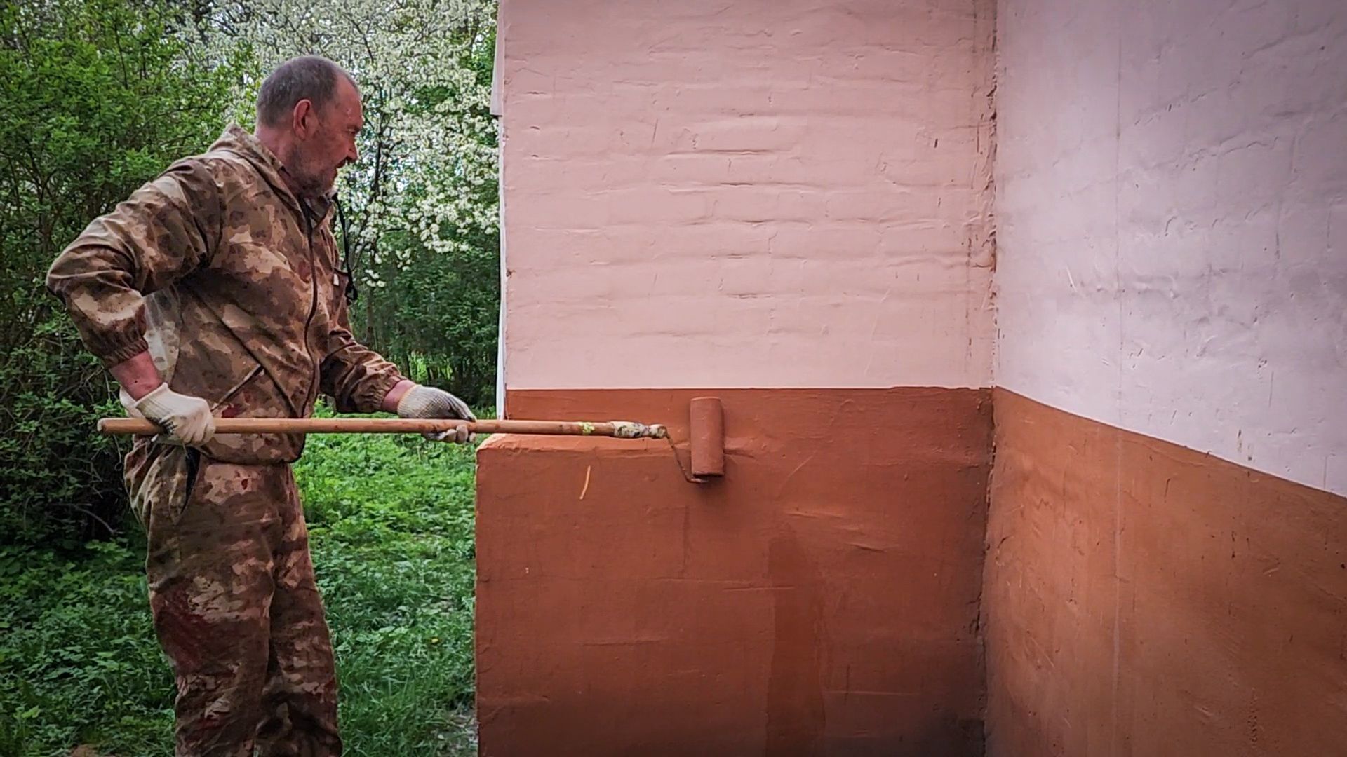 бронницы, благоустройство , покраска цоколя,