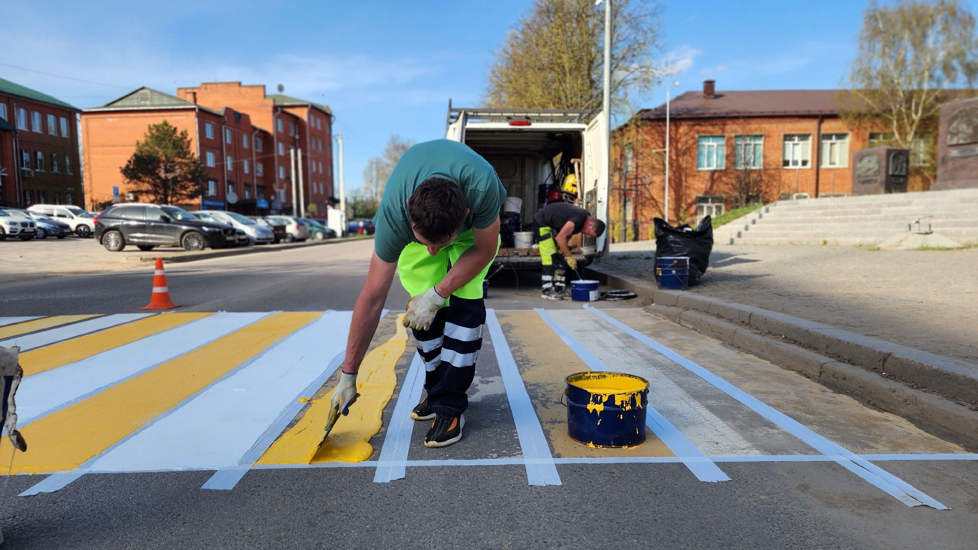 волоколамск, дорожная разметка,