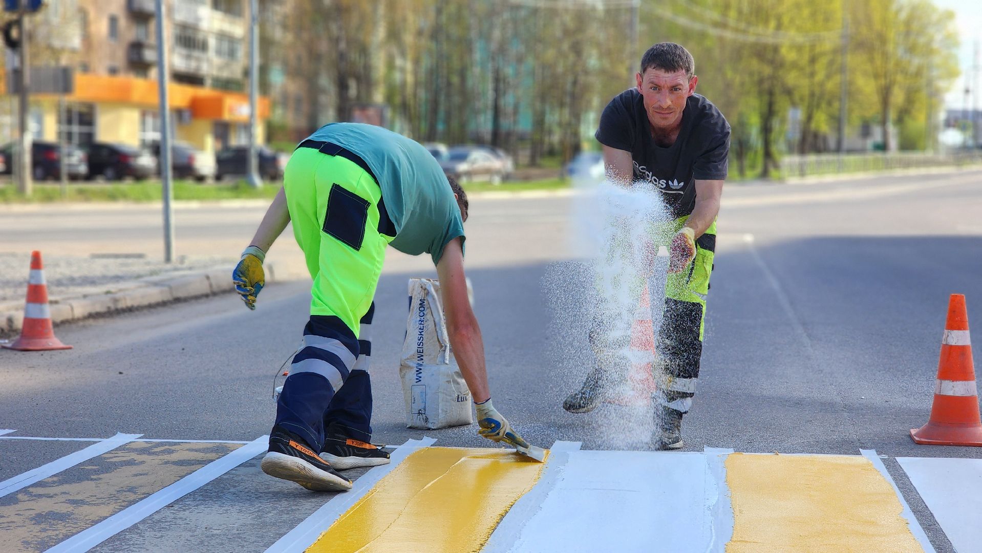 волоколамск, дорожная разметка,