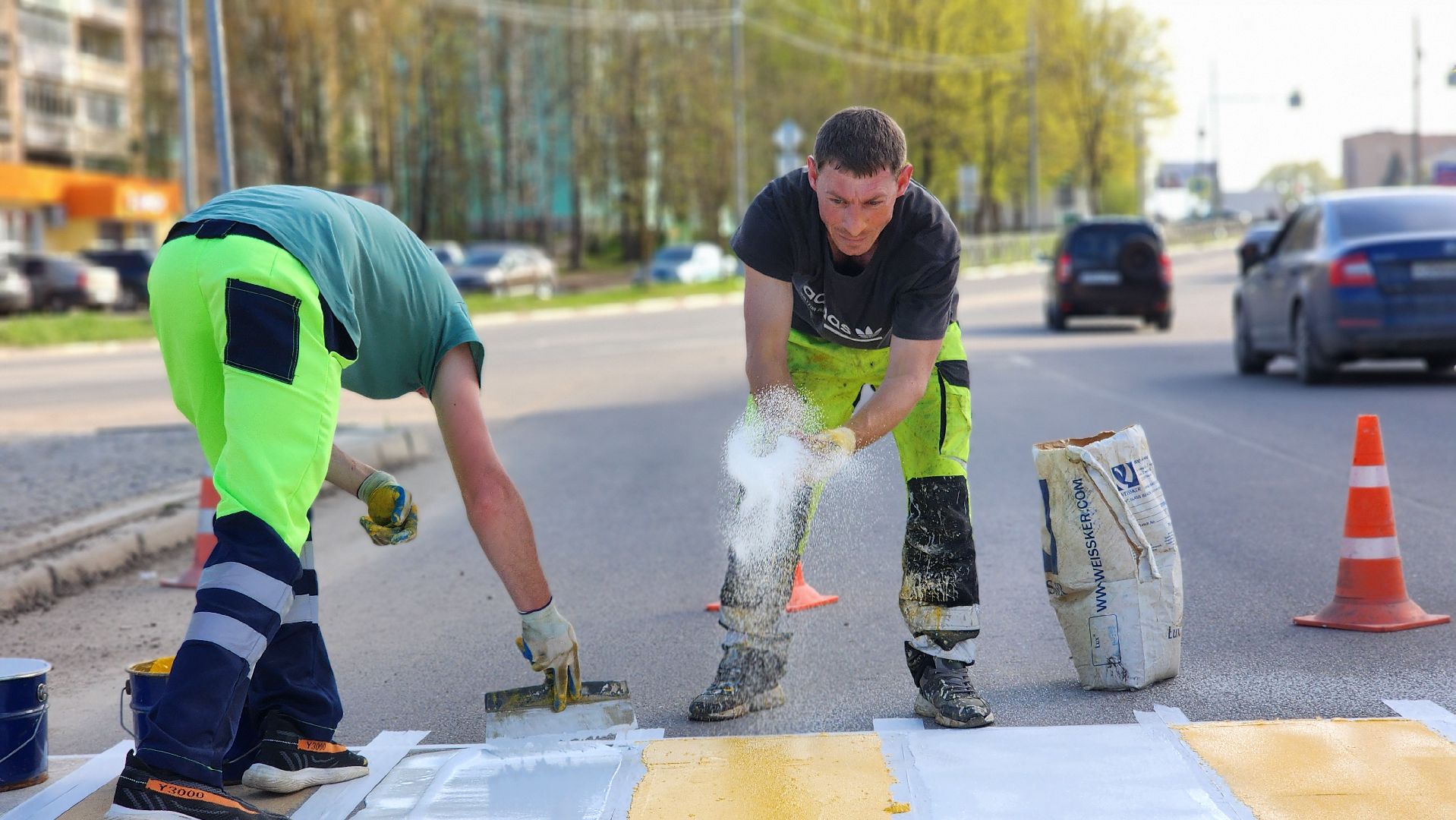 волоколамск, дорожная разметка,