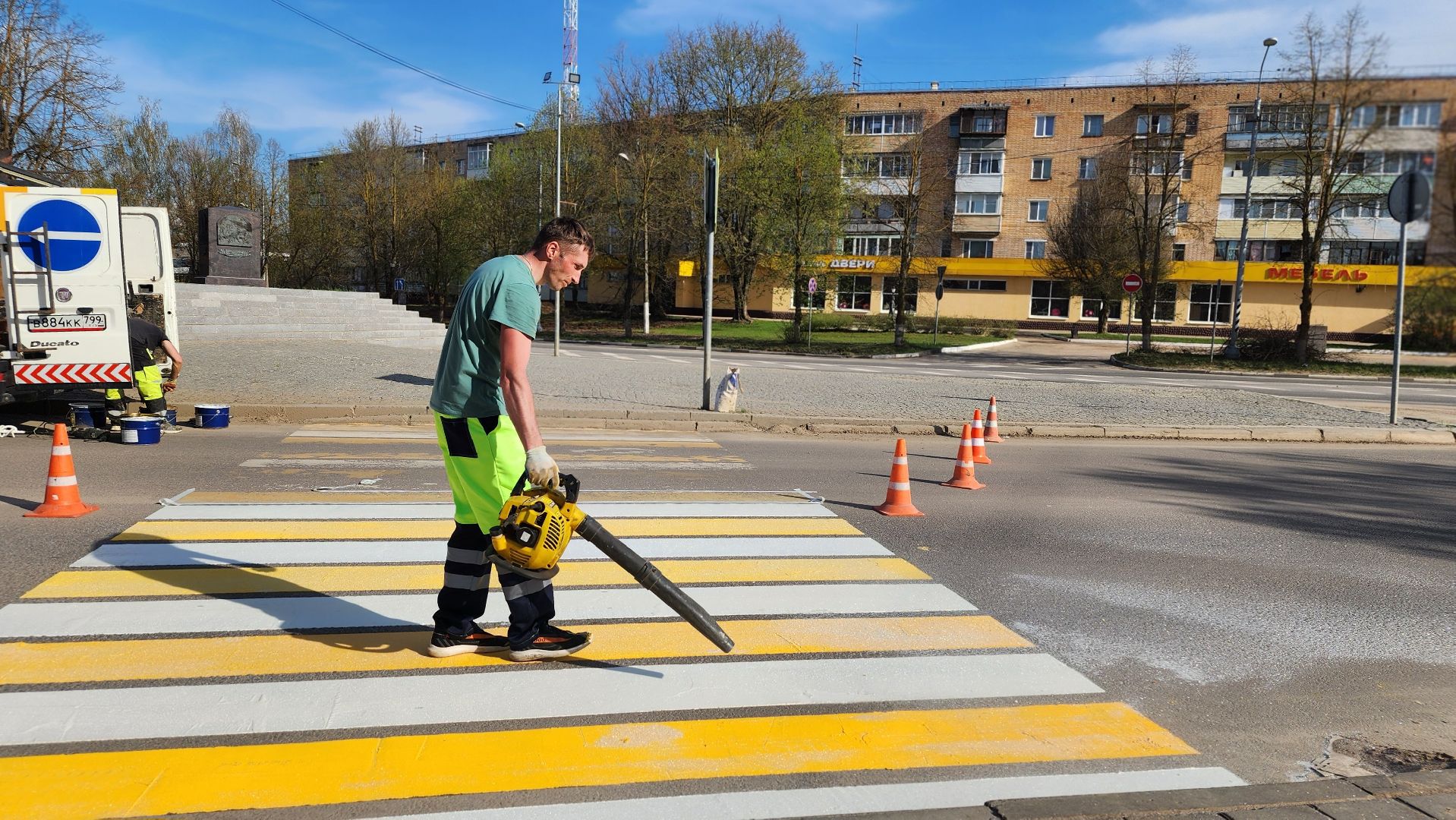 волоколамск, дорожная разметка,