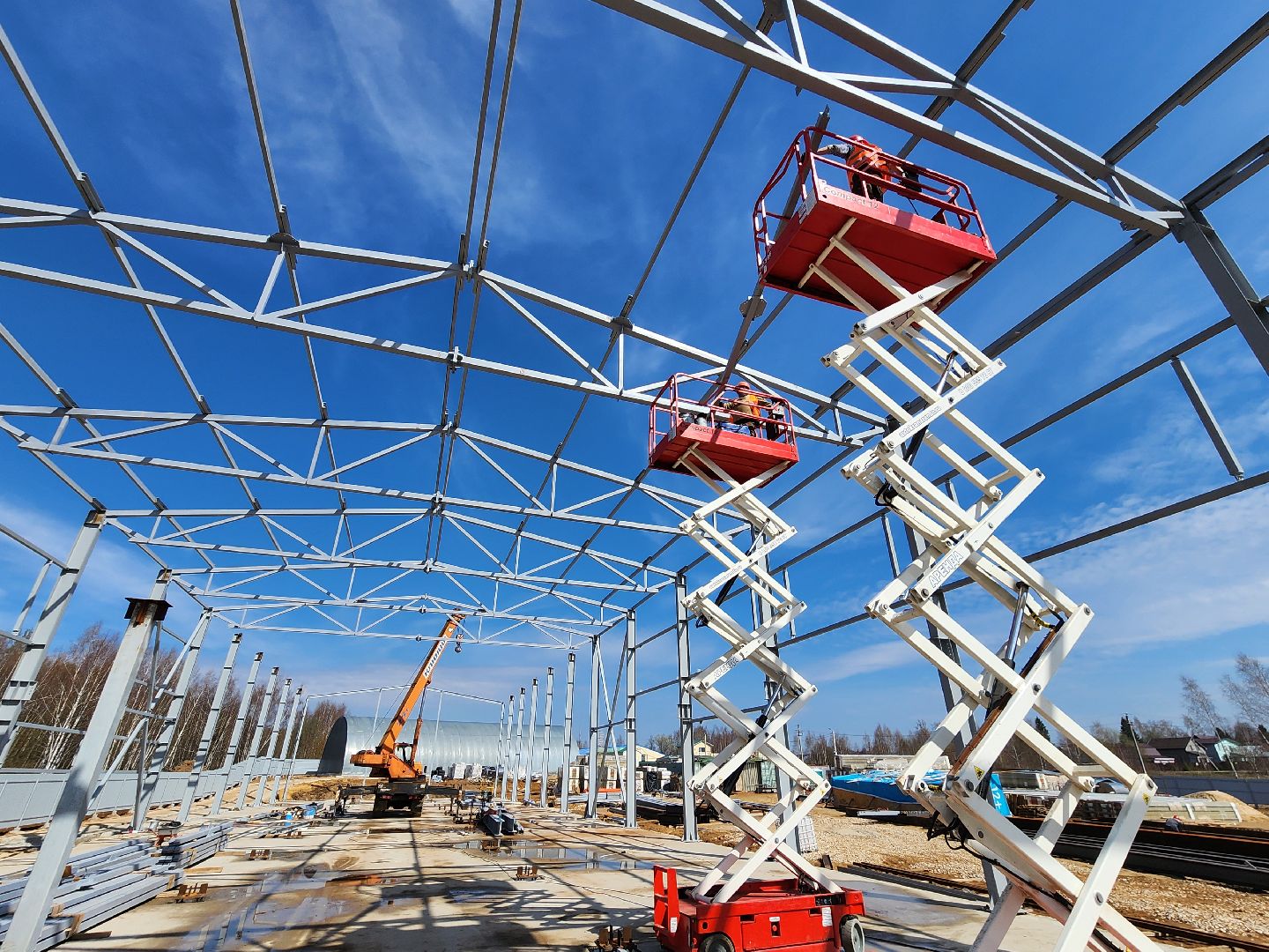 Чехов, улица Литейная, новое пищевое производство, предприятие, здоровое питание, орехи и сухофрукты, компания Орбита, торговая марка Роял Мубарак, строительство, каркас здания, госпрограмма московской области, земля за 1 рубль, новые рабочие места,