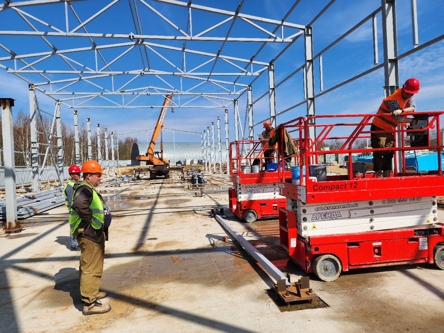 Чехов, улица Литейная, новое пищевое производство, предприятие, здоровое питание, орехи и сухофрукты, компания Орбита, торговая марка Роял Мубарак, строительство, каркас здания, госпрограмма московской области, земля за 1 рубль, новые рабочие места,