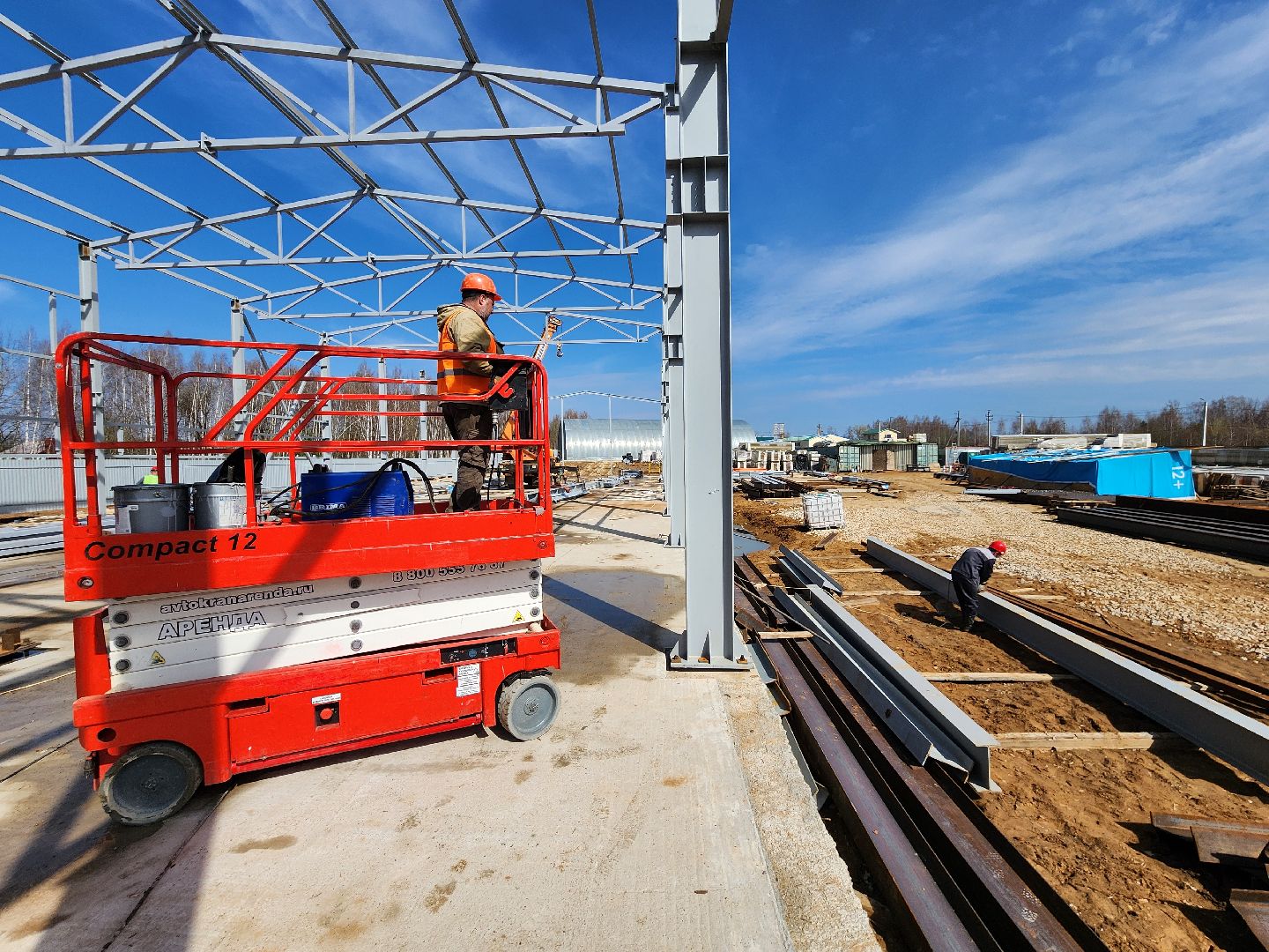 Чехов, улица Литейная, новое пищевое производство, предприятие, здоровое питание, орехи и сухофрукты, компания Орбита, торговая марка Роял Мубарак, строительство, каркас здания, госпрограмма московской области, земля за 1 рубль, новые рабочие места,