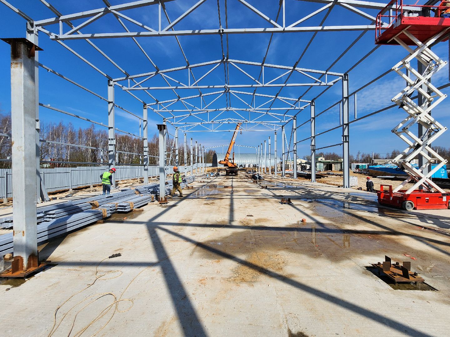 Чехов, улица Литейная, новое пищевое производство, предприятие, здоровое питание, орехи и сухофрукты, компания Орбита, торговая марка Роял Мубарак, строительство, каркас здания, госпрограмма московской области, земля за 1 рубль, новые рабочие места,