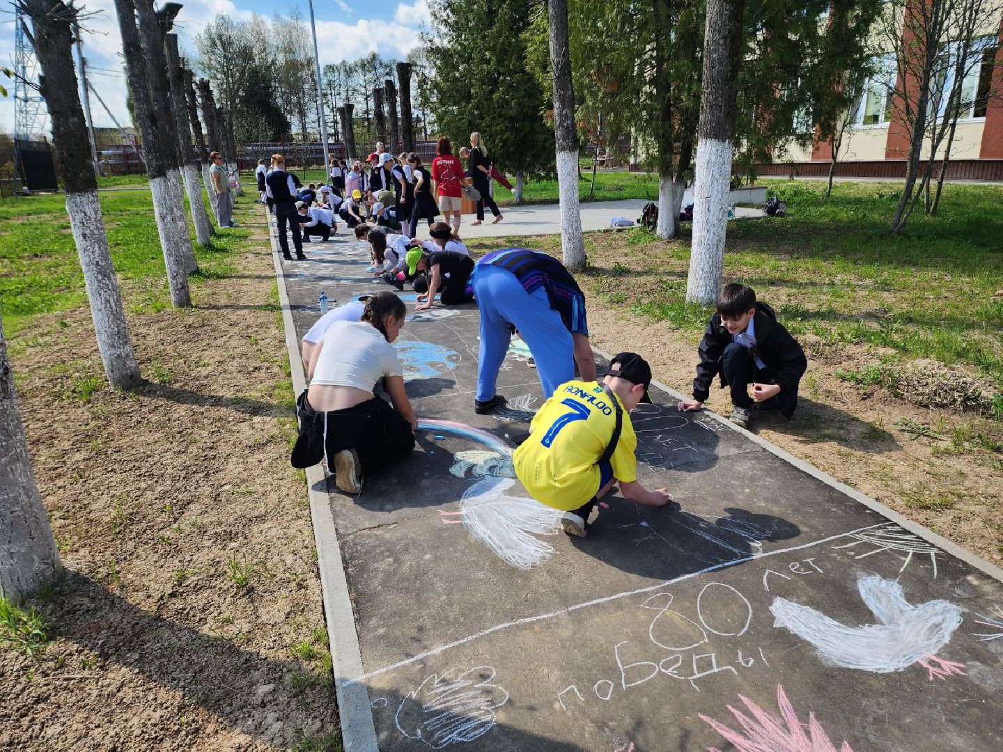 солнечногорск, дети, день победы, акция, школа,