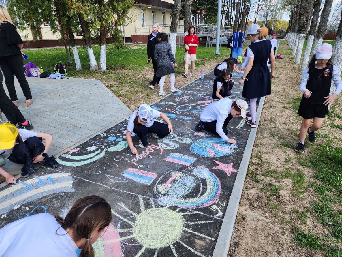 солнечногорск, дети, день победы, акция, школа,