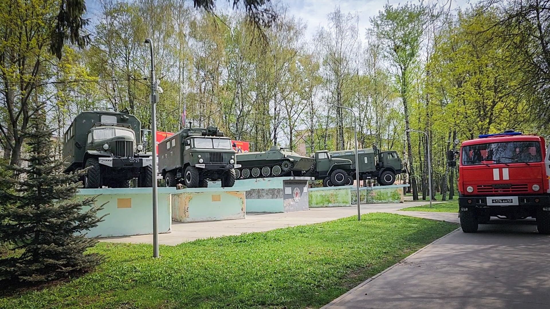 бронницы, мемориал ученым и воинам-автомобилистам , благоустройство ,