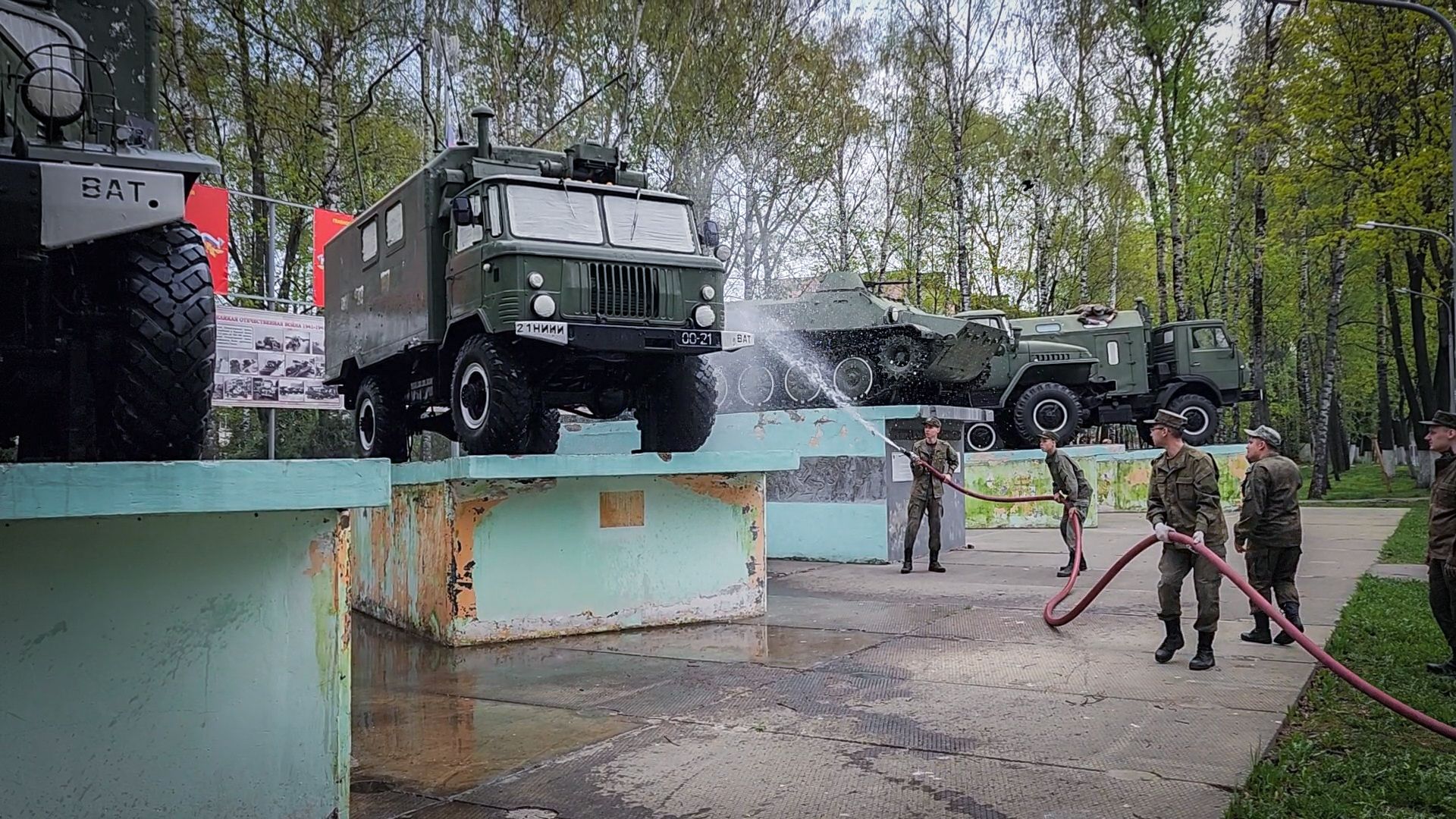 бронницы, мемориал ученым и воинам-автомобилистам , благоустройство ,